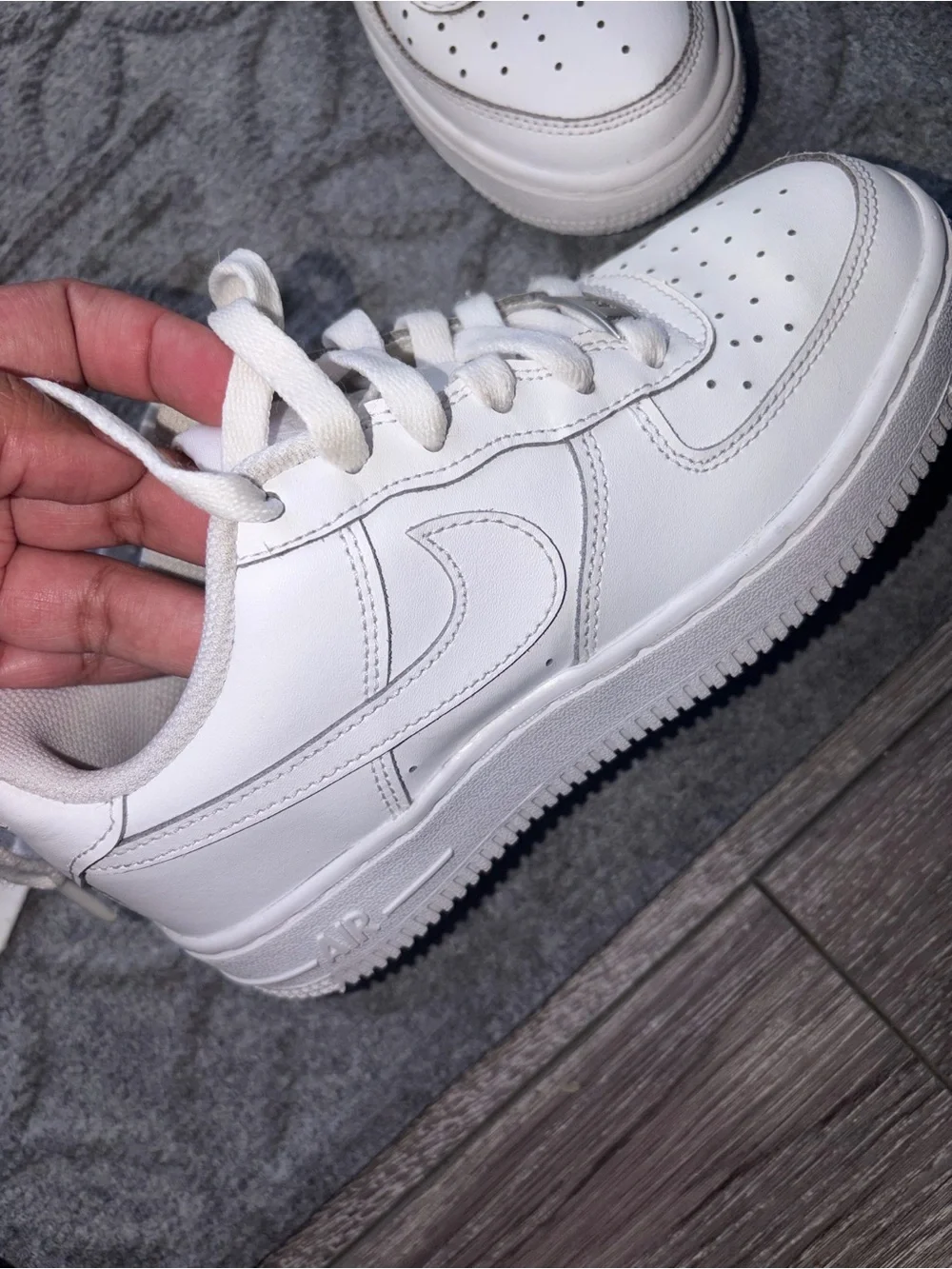 Nike Kids White Low-Top Sneakers
